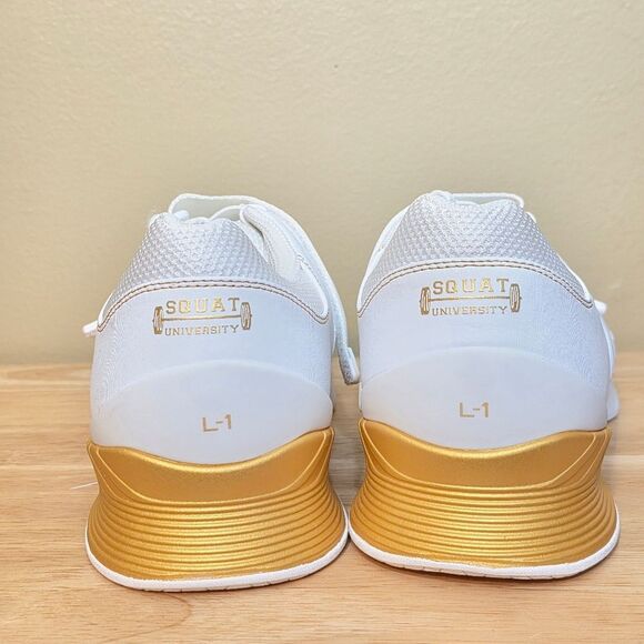 TYR L-1 Lifter Limited Edition Squat University Lifting Shoes White Gold 13 - Picture 5 of 7